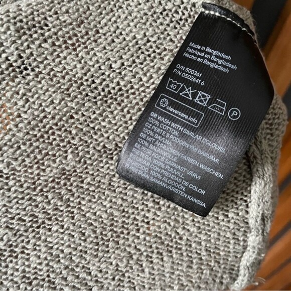 Divided H&M Halter Top Knit Knotty Fabric Sage Green Size Medium - Picture 5 of 5